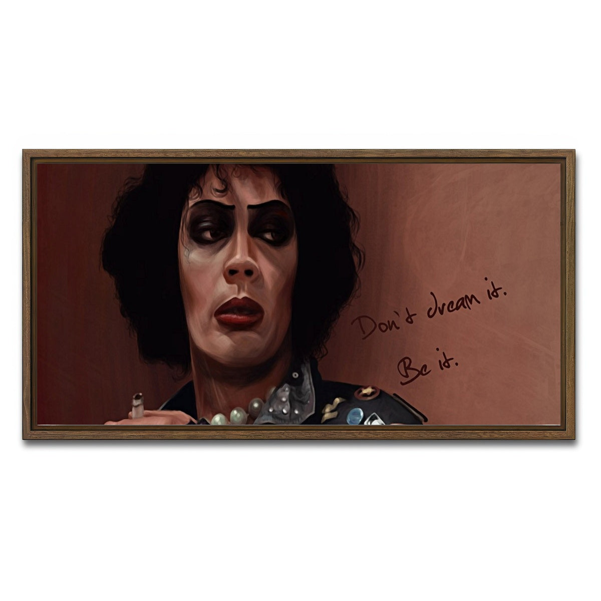 AUTO-MOCKUP WHITE | rocky horror | 1 Piece | Walnut Framed Canvas | group=2x1