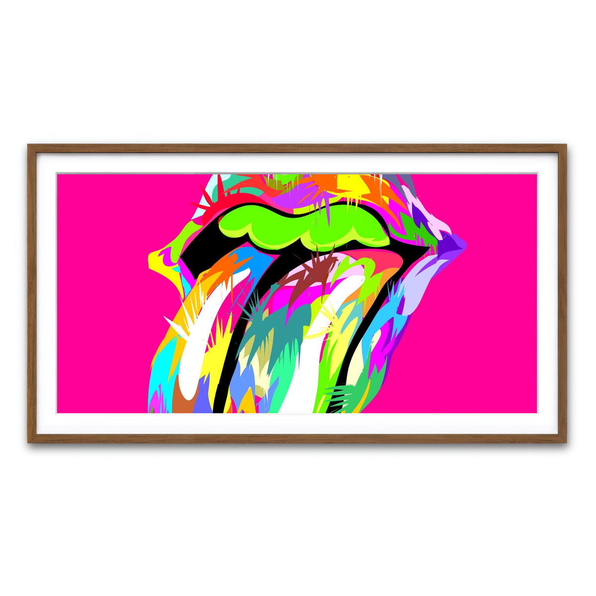 Framed Print 2x1 Walnut