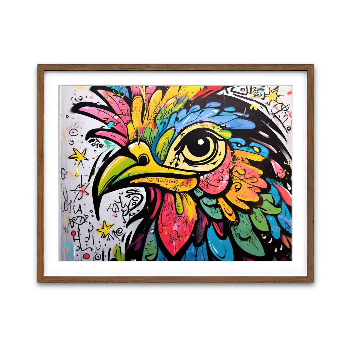 Framed Print 4x3 Walnut