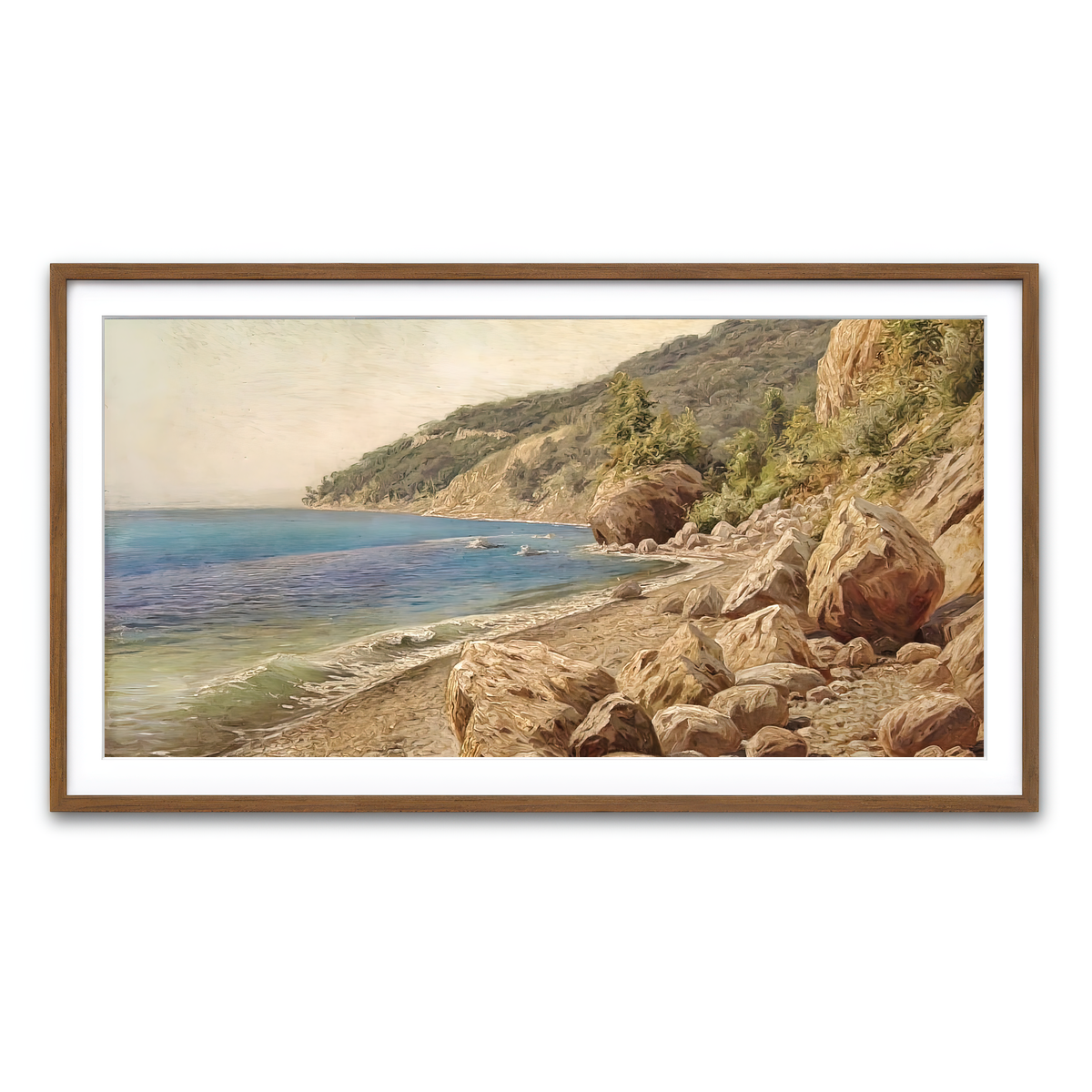 Framed Print 2x1 Walnut