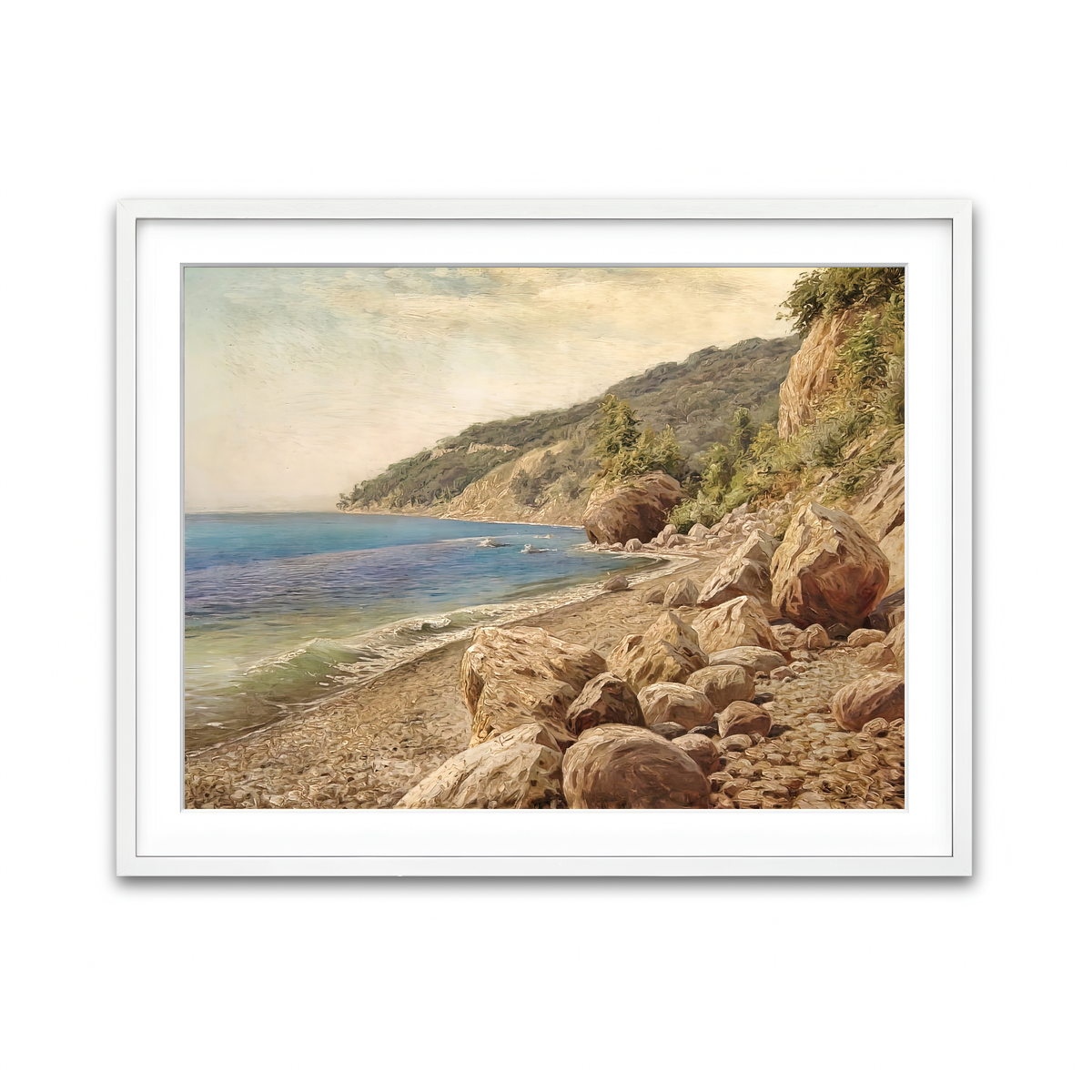 Framed Print 4x3 White