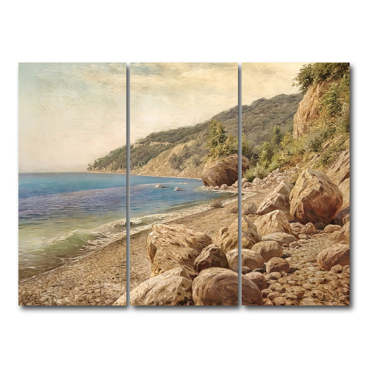 AUTO-MOCKUP WHITE | sandstone beach | 3 Piece | Gallery Wrap Canvas | group=8x18