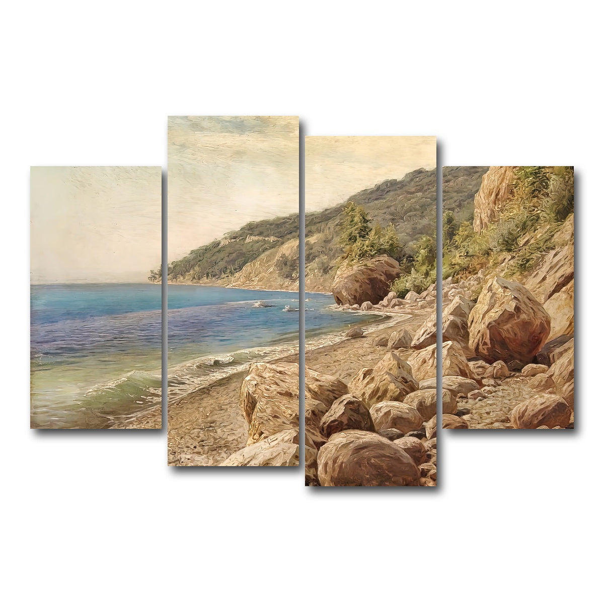 AUTO-MOCKUP WHITE | sandstone beach | 4 Piece | Gallery Wrap Canvas | group=4_short