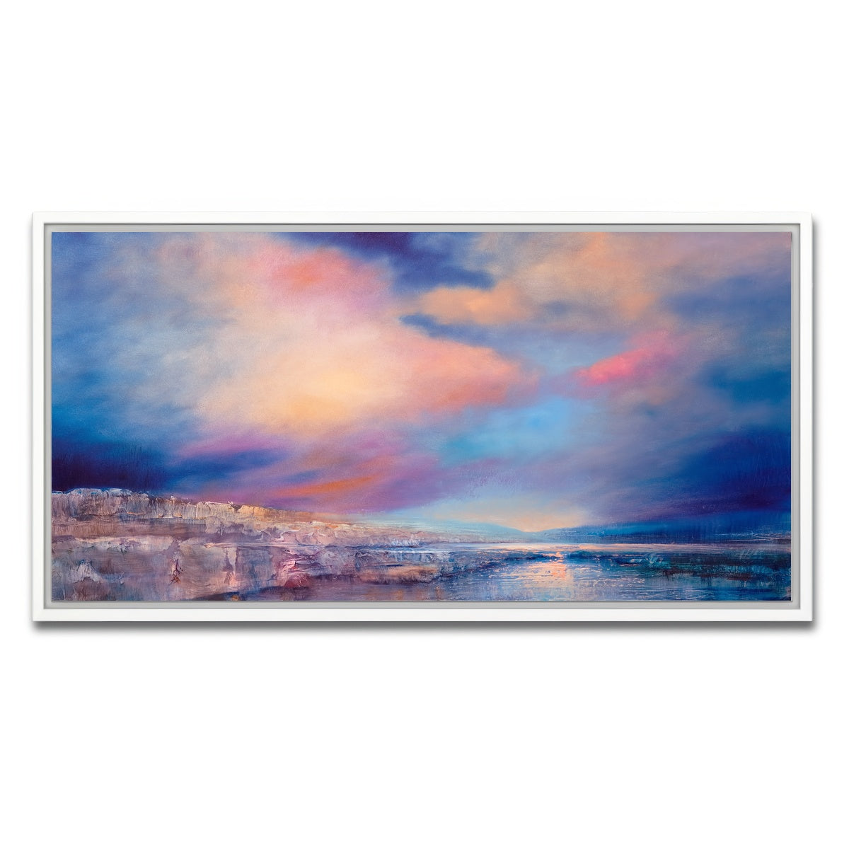 AUTO-MOCKUP WHITE | sanfte stille | 1 Piece | White Framed Canvas | group=2x1