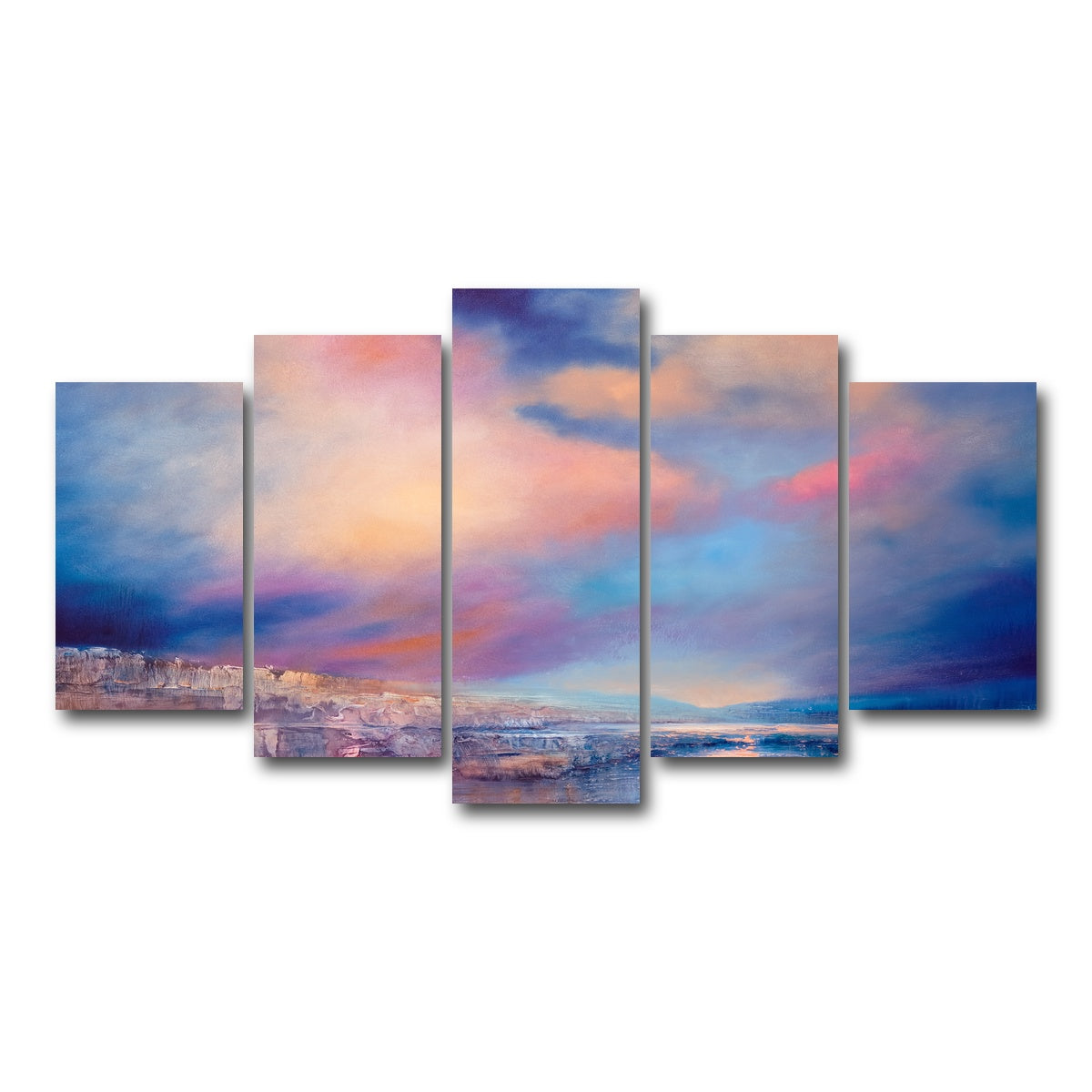 AUTO-MOCKUP WHITE | sanfte stille | 5 Piece | Gallery Wrap Canvas | group=5_normal