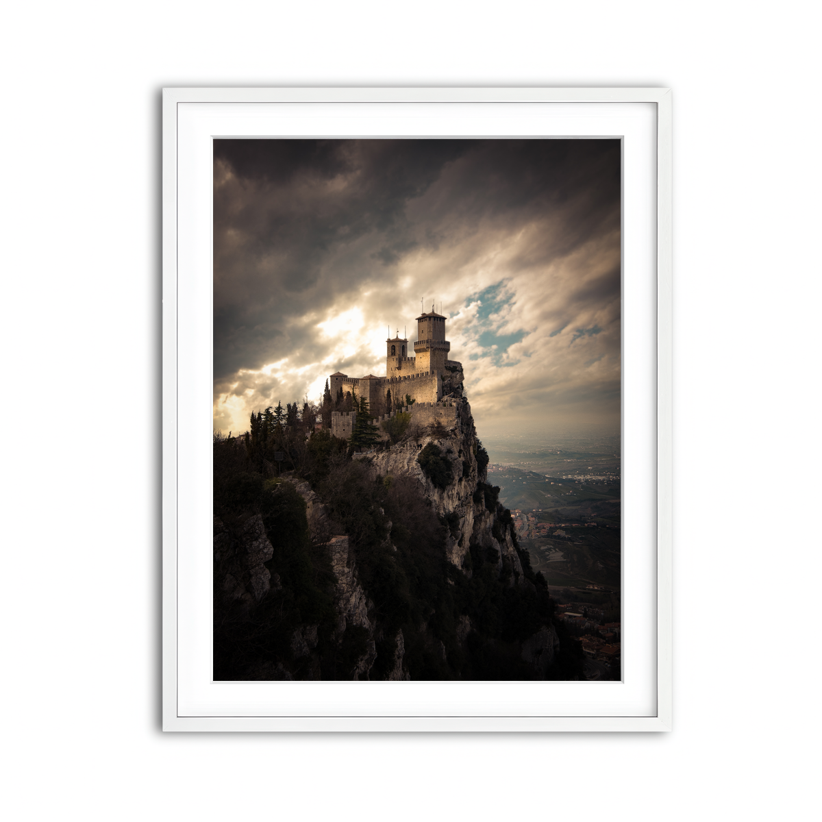 Framed Print 3x4 White