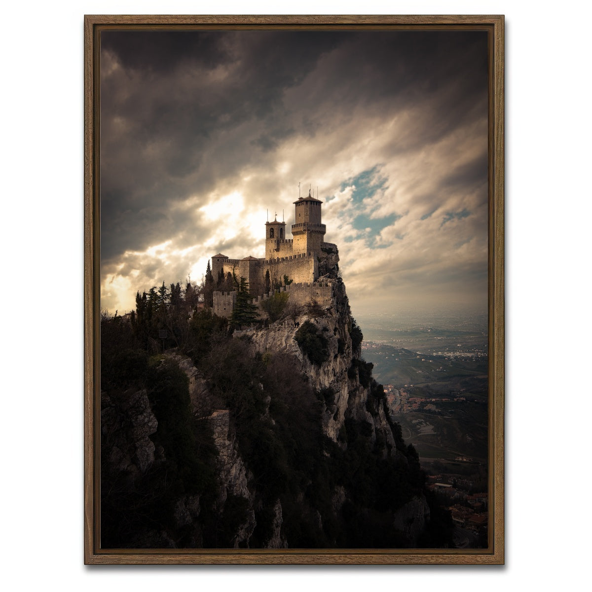 AUTO-MOCKUP WHITE | sanmarino | 1 Piece | Walnut Framed Canvas | group=3x4