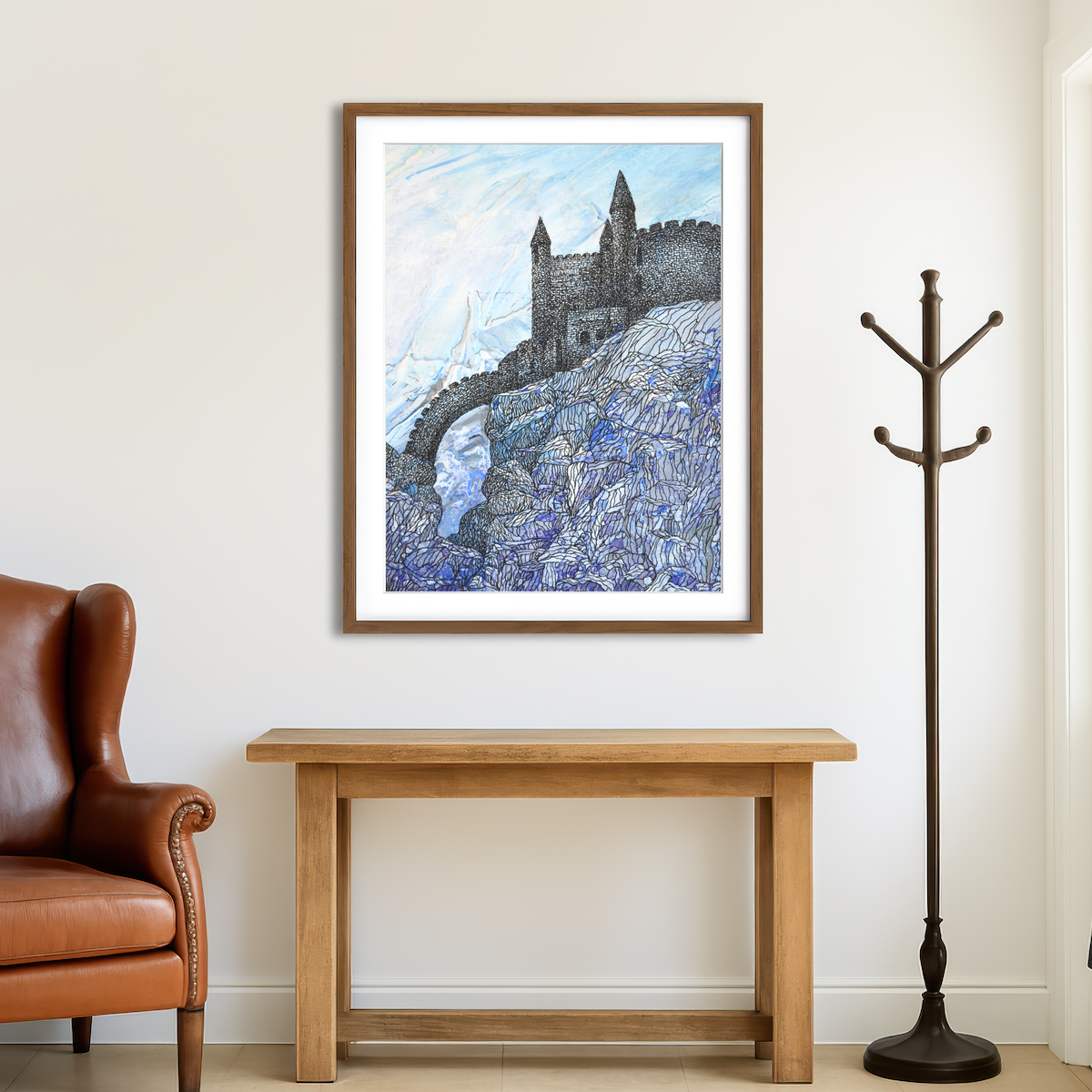 AUTO-MOCKUP ROOM | Save The Princess Wall Art