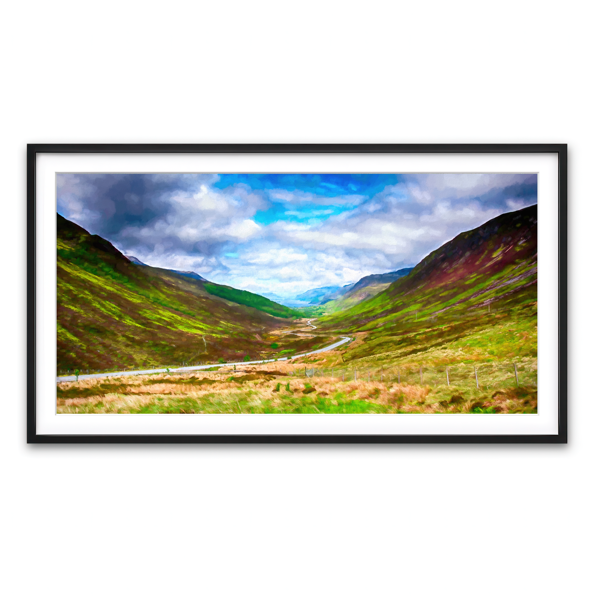 Framed Print 2x1 Black
