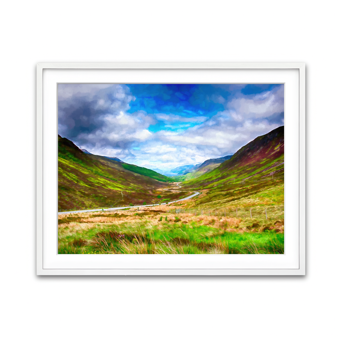 Framed Print 4x3 White