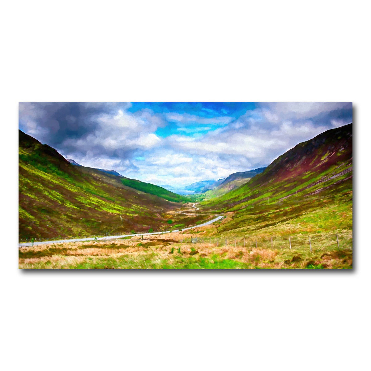 AUTO-MOCKUP WHITE | scottish highlands | 1 Piece | Gallery Wrap Canvas | group=2x1