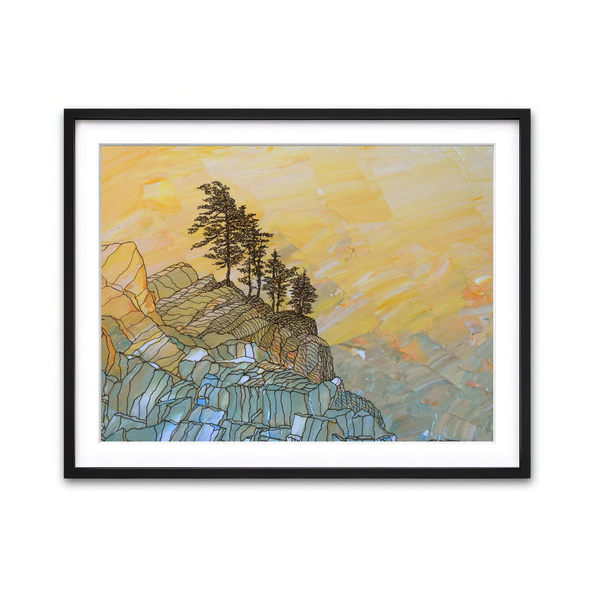 Framed Print 4x3 Black