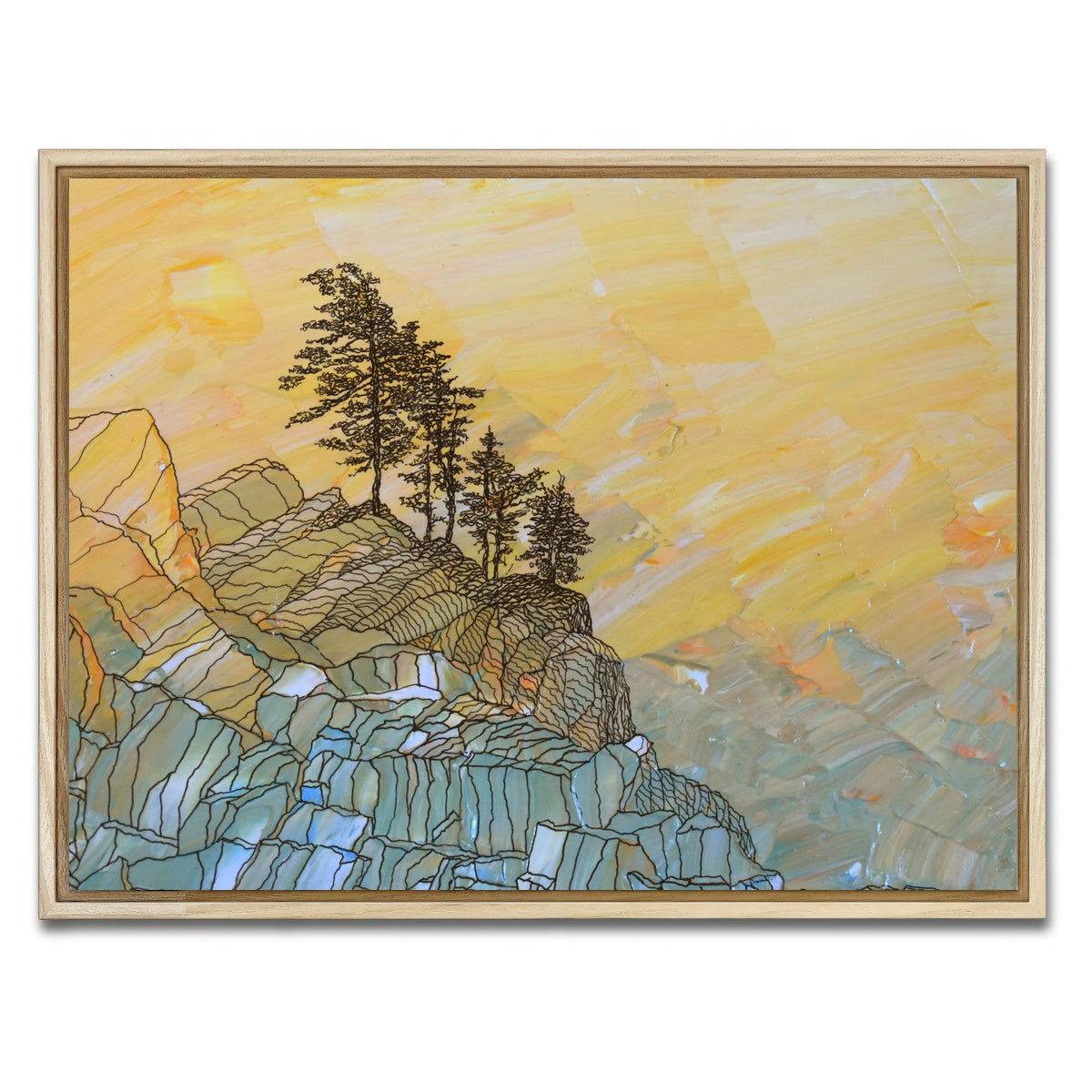 AUTO-MOCKUP WHITE | serene joy | 1 Piece | Natural Framed Canvas | group=4x3