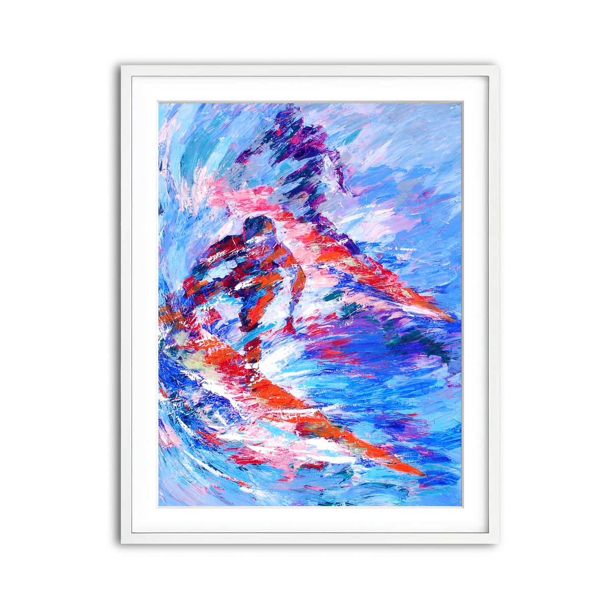 Framed Print 3x4 White