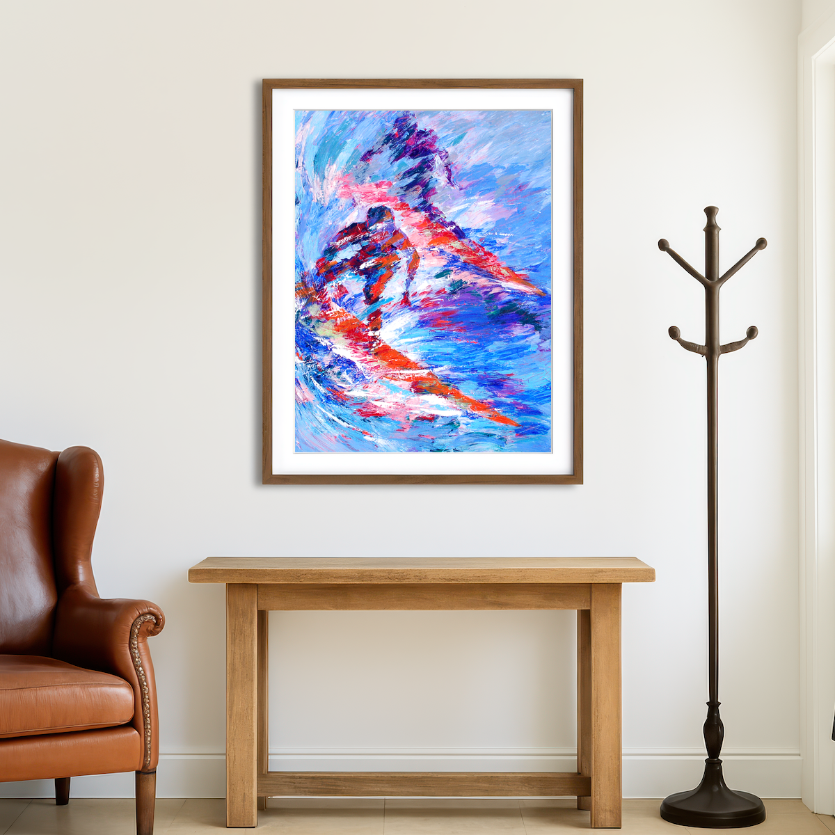 AUTO-MOCKUP ROOM | Shadow Surfer Wall Art