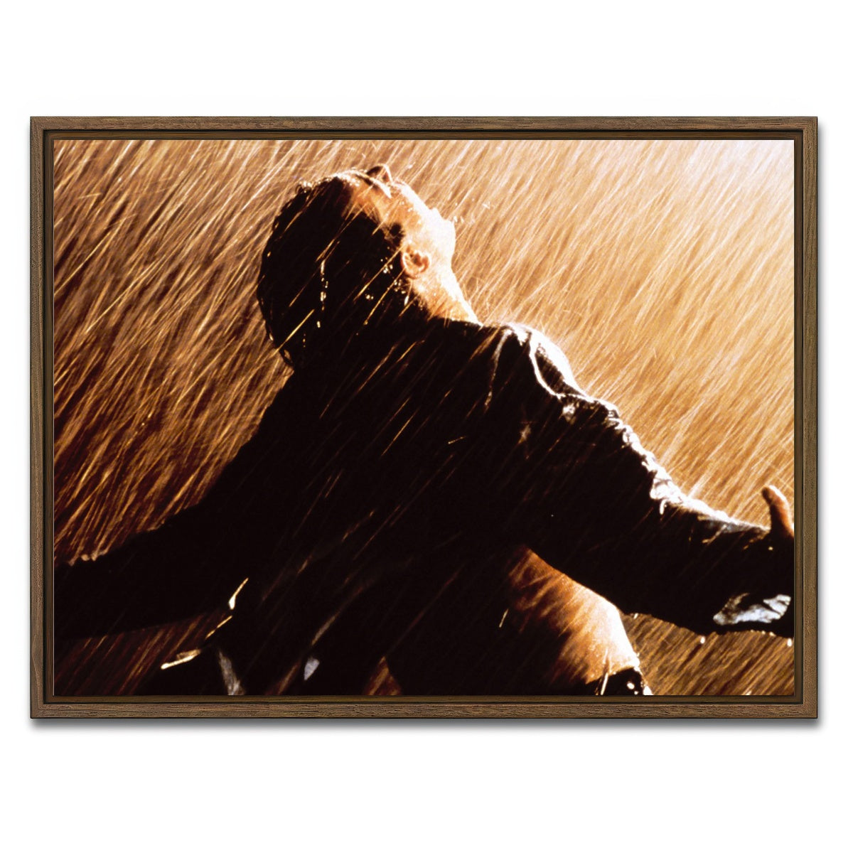 AUTO-MOCKUP WHITE | shawshank redemption | 1 Piece | Walnut Framed Canvas | group=4x3