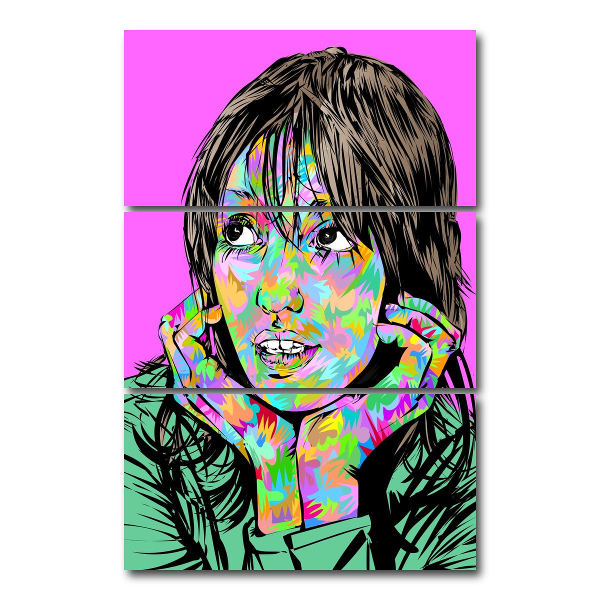 AUTO-MOCKUP WHITE | shelley duvall | 3 Piece | Gallery Wrap Canvas | group=12x24_stacked
