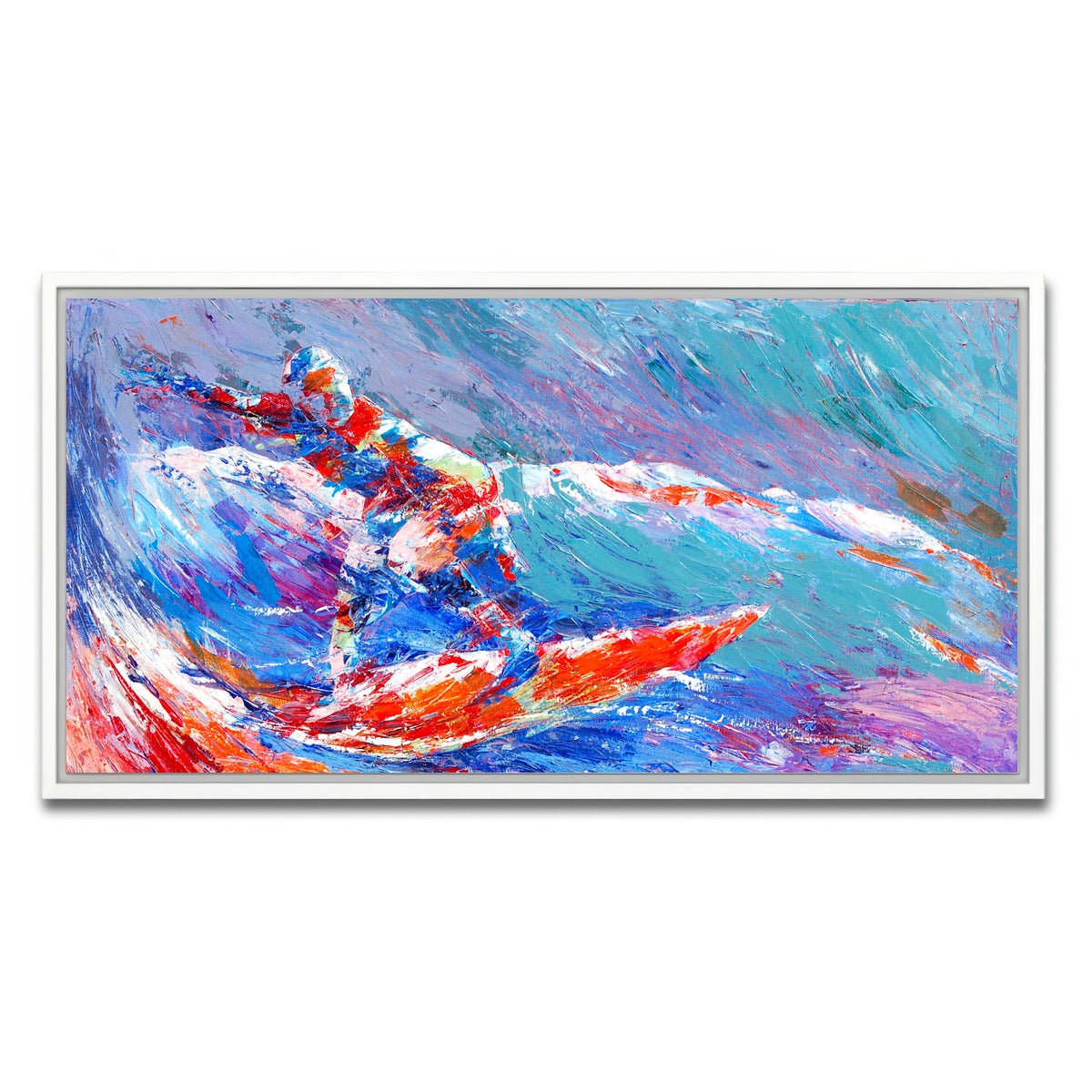 AUTO-MOCKUP WHITE | shortboard splash | 1 Piece | White Framed Canvas | group=2x1