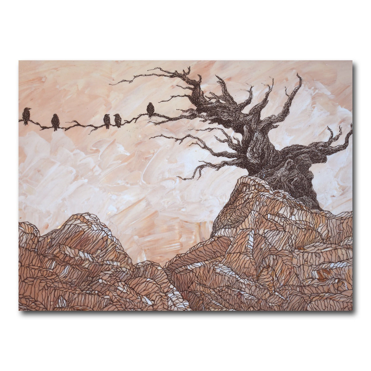 AUTO-MOCKUP WHITE | silence of the ravens | 1 Piece | Gallery Wrap Canvas | group=4x3