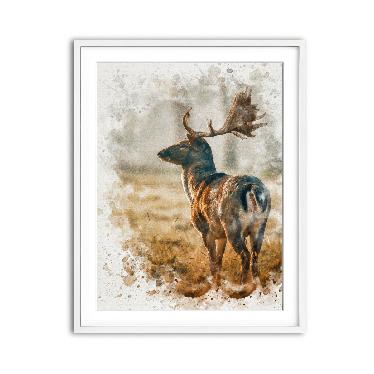 Framed Print 3x4 White