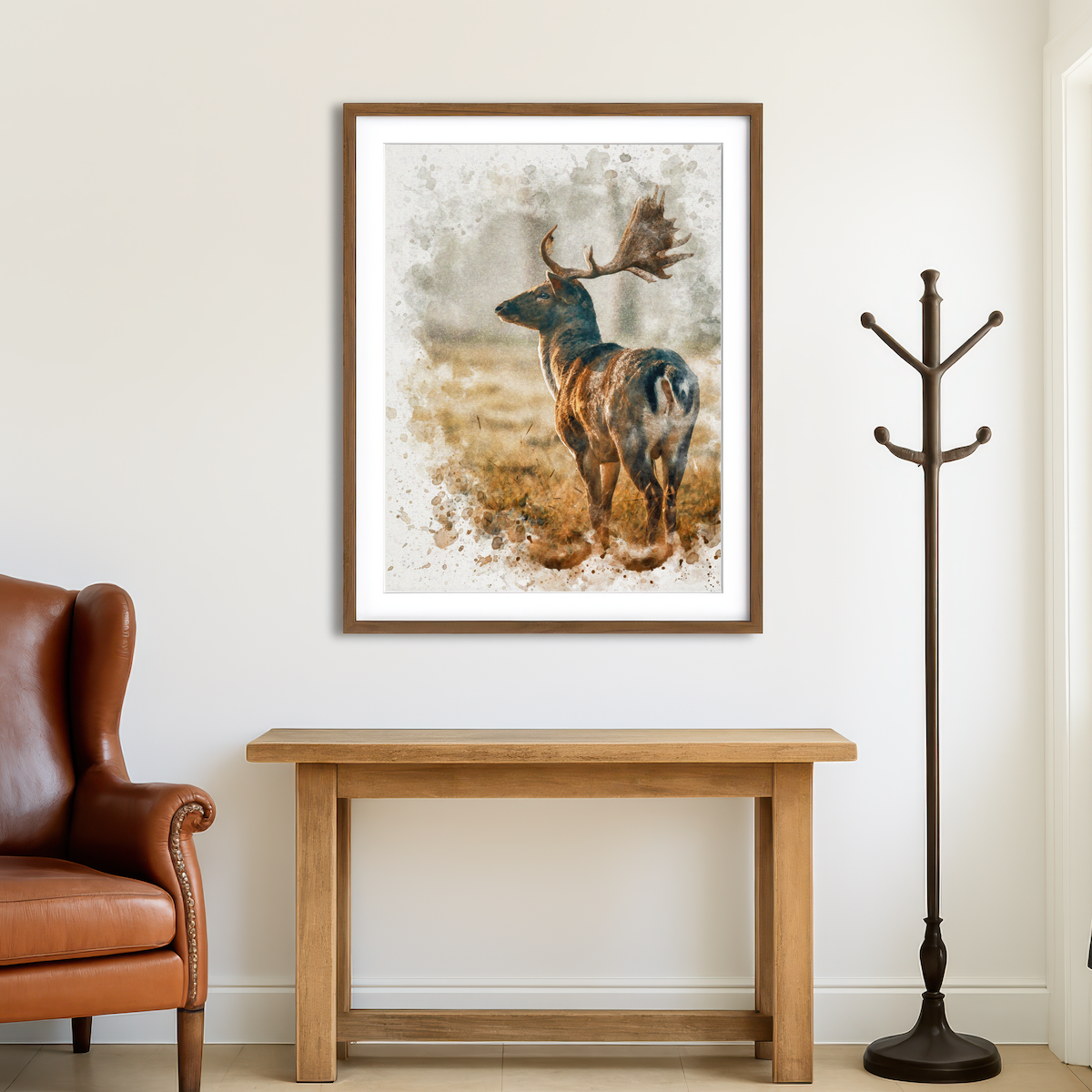 AUTO-MOCKUP ROOM | Silent Observer Wall Art