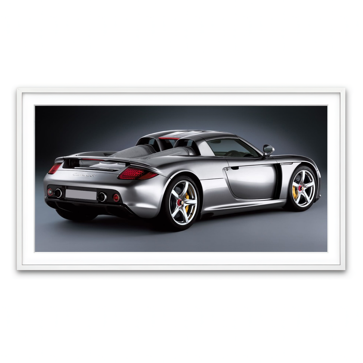 Framed Print 2x1 White