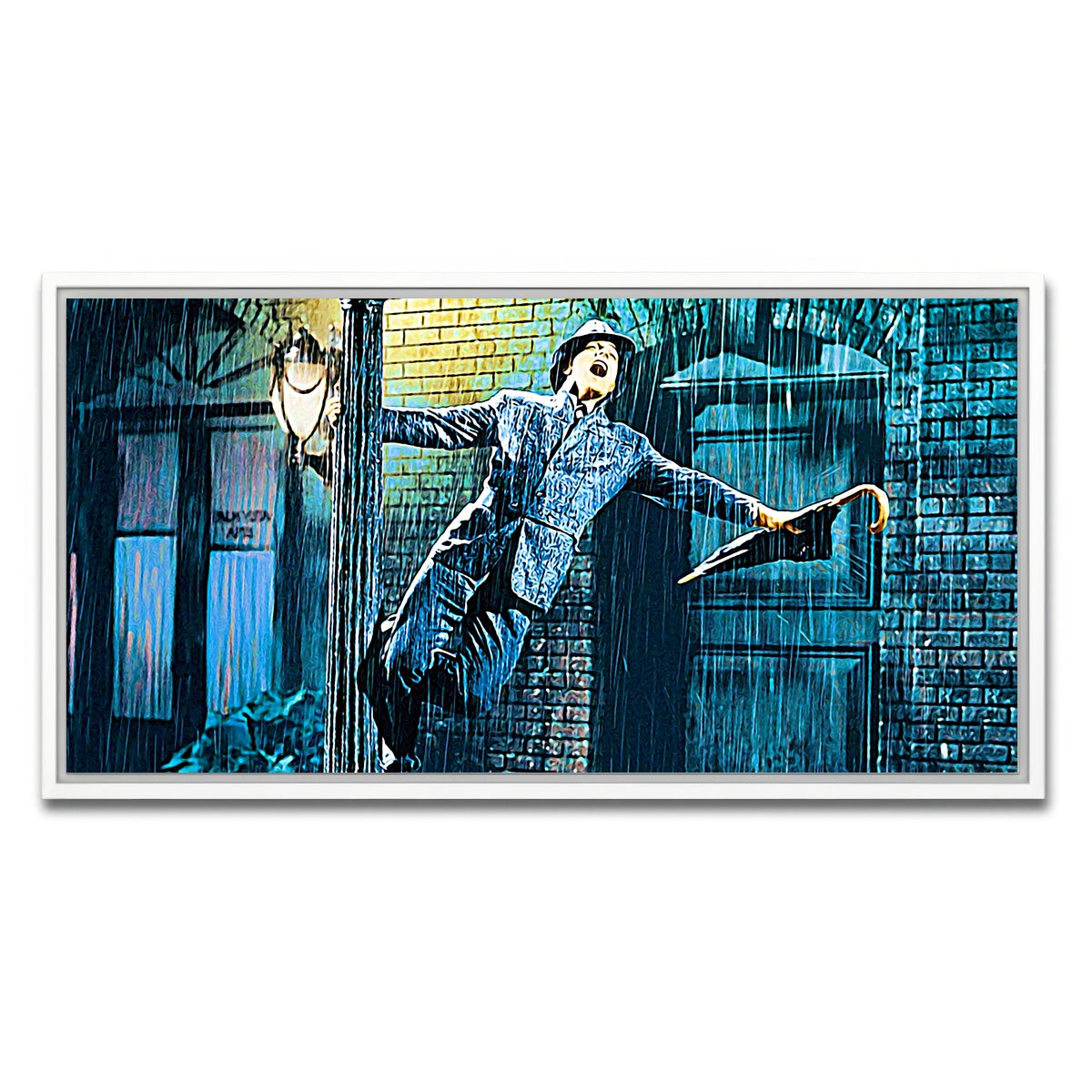 AUTO-MOCKUP WHITE | singin' in the rain | 1 Piece | White Framed Canvas | group=2x1