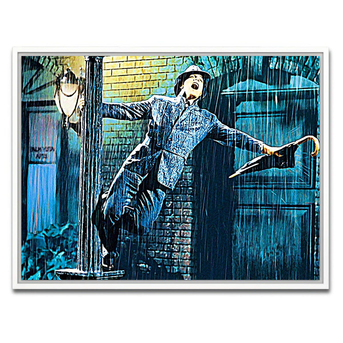 AUTO-MOCKUP WHITE | singin' in the rain | 1 Piece | White Framed Canvas | group=4x3
