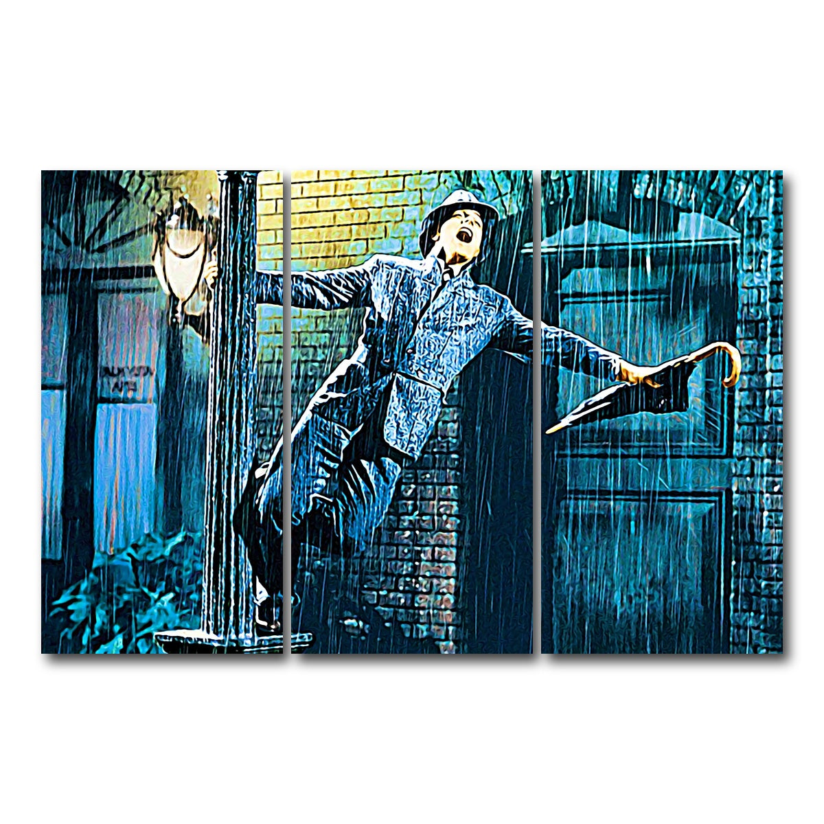 AUTO-MOCKUP WHITE | singin' in the rain | 3 Piece | Gallery Wrap Canvas | group=12x24