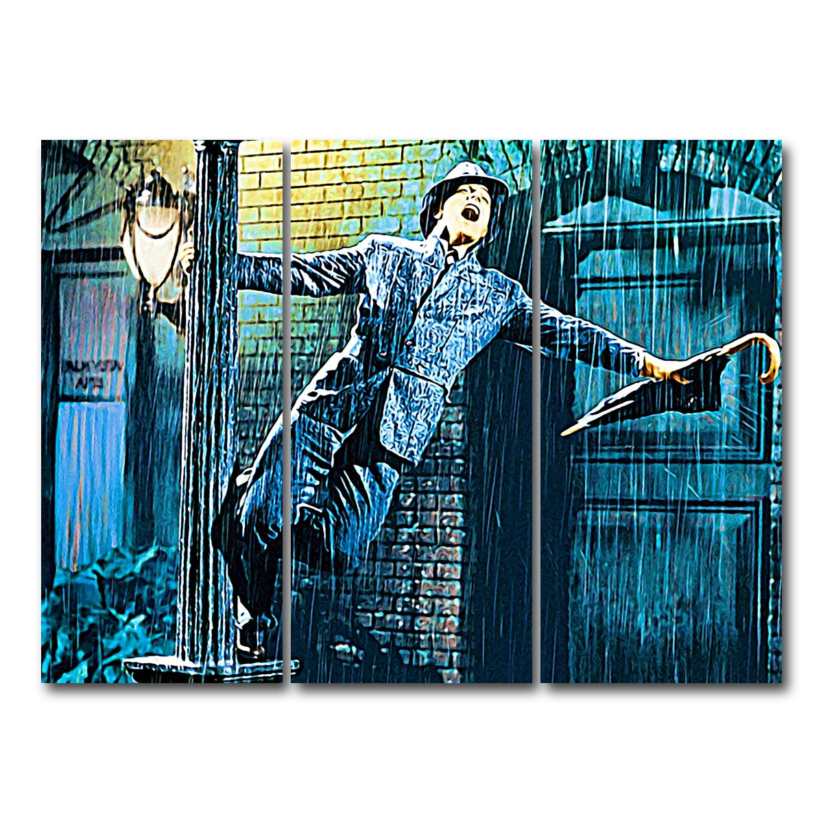 AUTO-MOCKUP WHITE | singin' in the rain | 3 Piece | Gallery Wrap Canvas | group=8x18