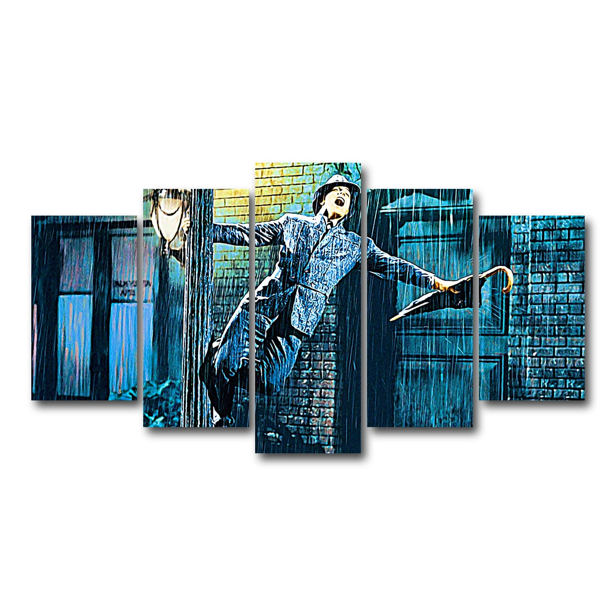 AUTO-MOCKUP WHITE | singin' in the rain | 5 Piece | Gallery Wrap Canvas | group=5_normal