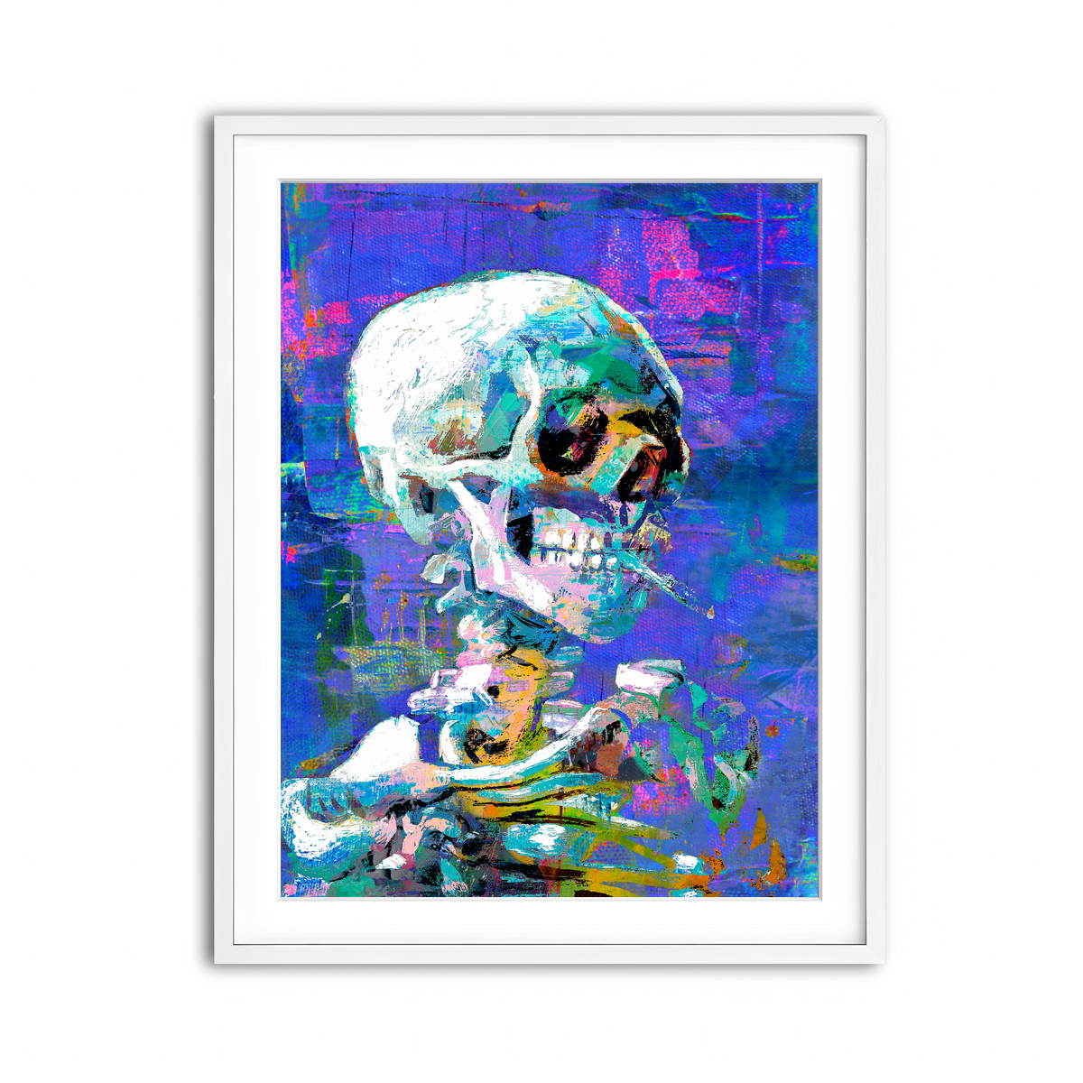 Framed Print 3x4 White