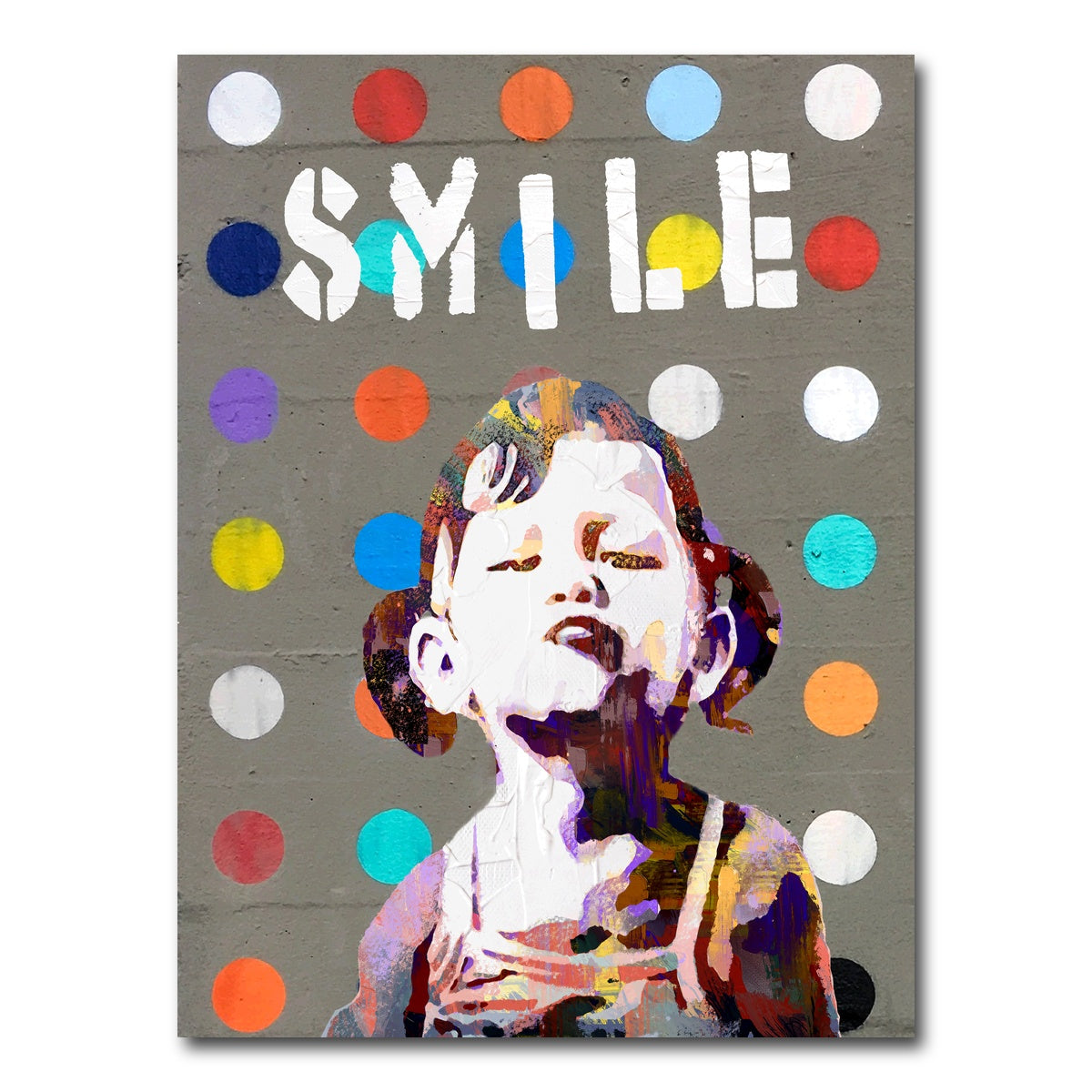 AUTO-MOCKUP WHITE | smile girl | 1 Piece | Gallery Wrap Canvas | group=3x4