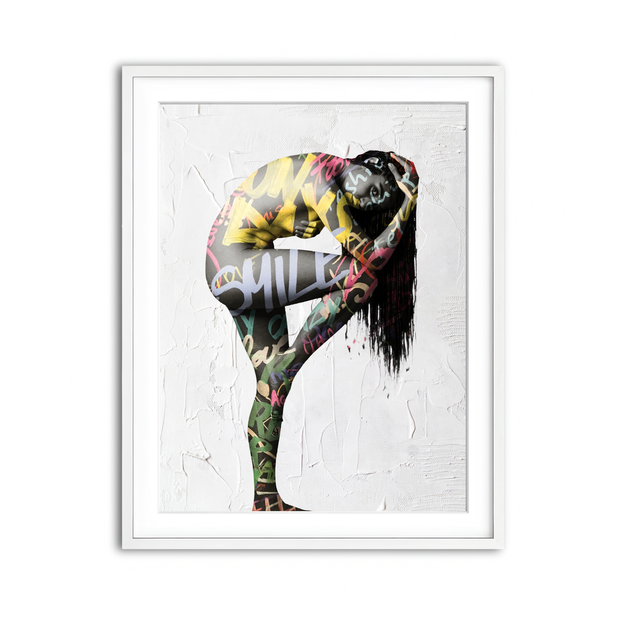 Framed Print 3x4 White