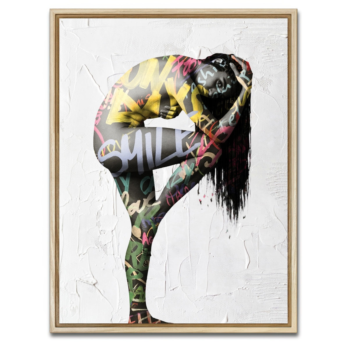 AUTO-MOCKUP WHITE | smile only | 1 Piece | Natural Framed Canvas | group=3x4