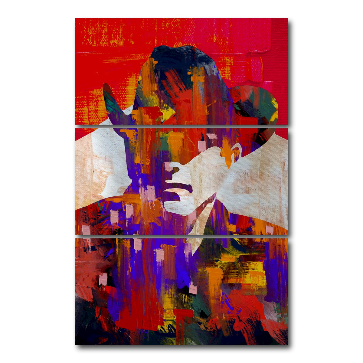 AUTO-MOCKUP WHITE | smoker man | 3 Piece | Gallery Wrap Canvas | group=12x24_stacked