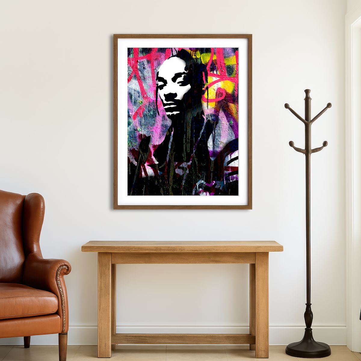 AUTO-MOCKUP ROOM | Snoop Rap Wall Art