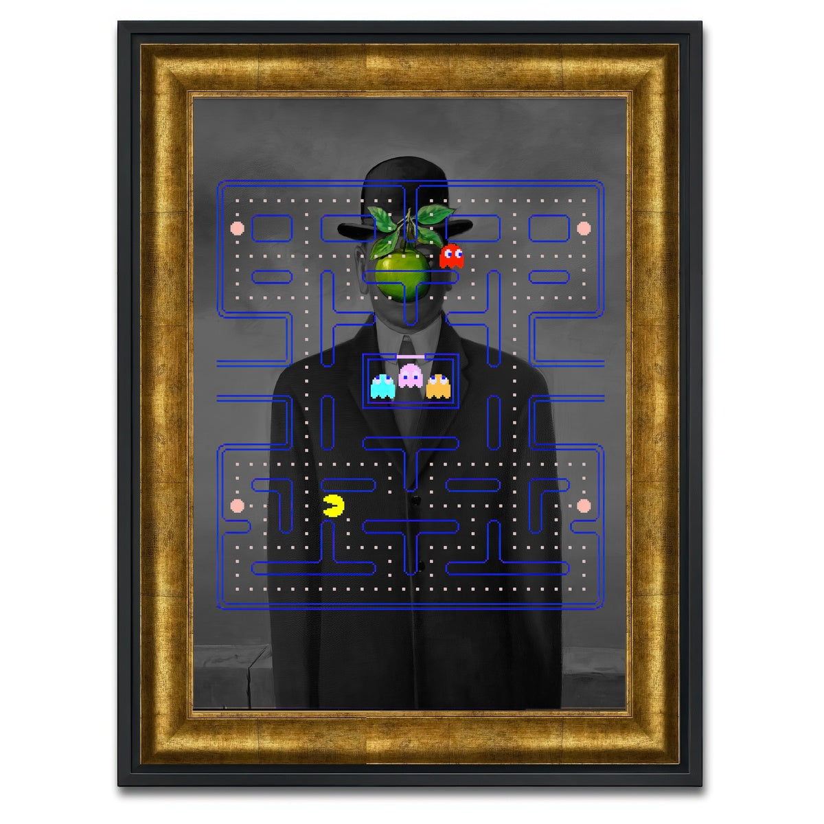 AUTO-MOCKUP WHITE | son of pacman | 1 Piece | Black Framed Canvas | group=3x4