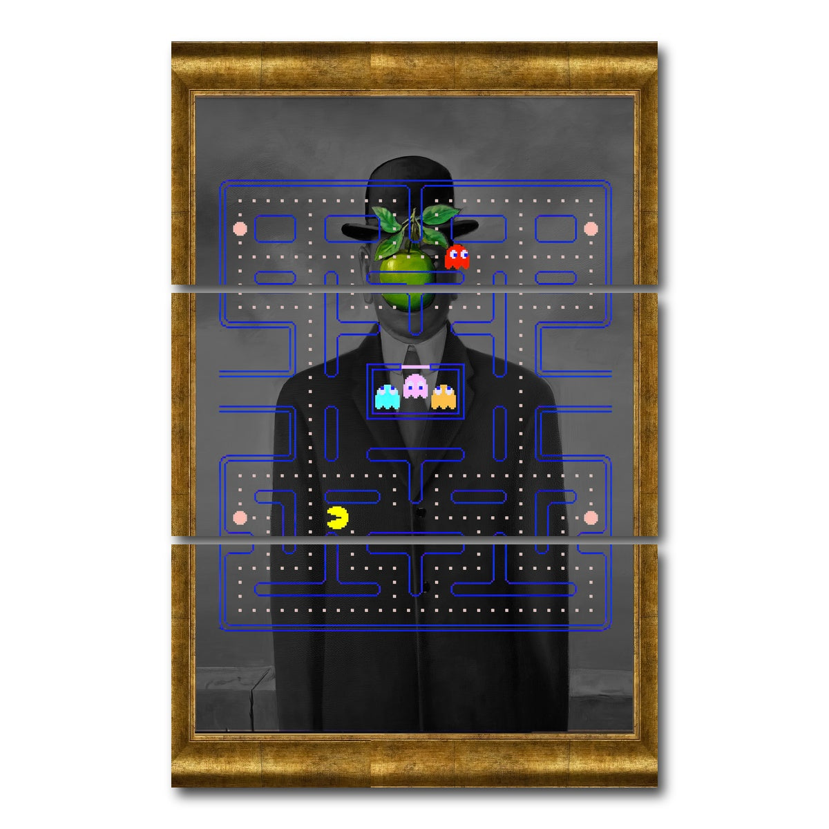 AUTO-MOCKUP WHITE | son of pacman | 3 Piece | Gallery Wrap Canvas | group=12x24_stacked