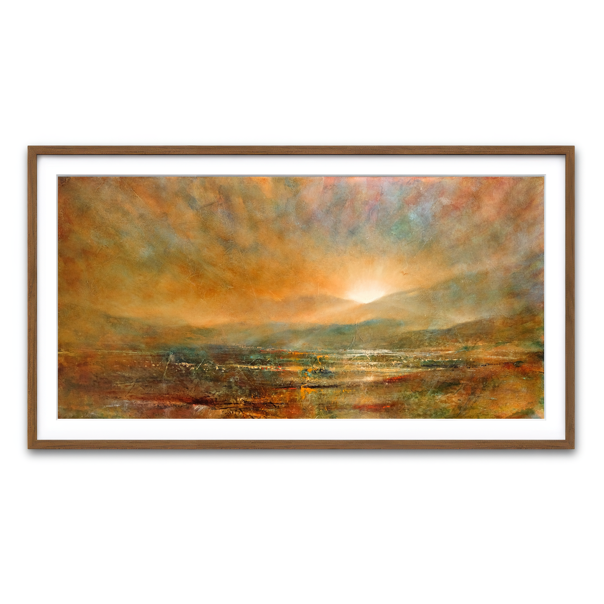 Framed Print 2x1 Walnut