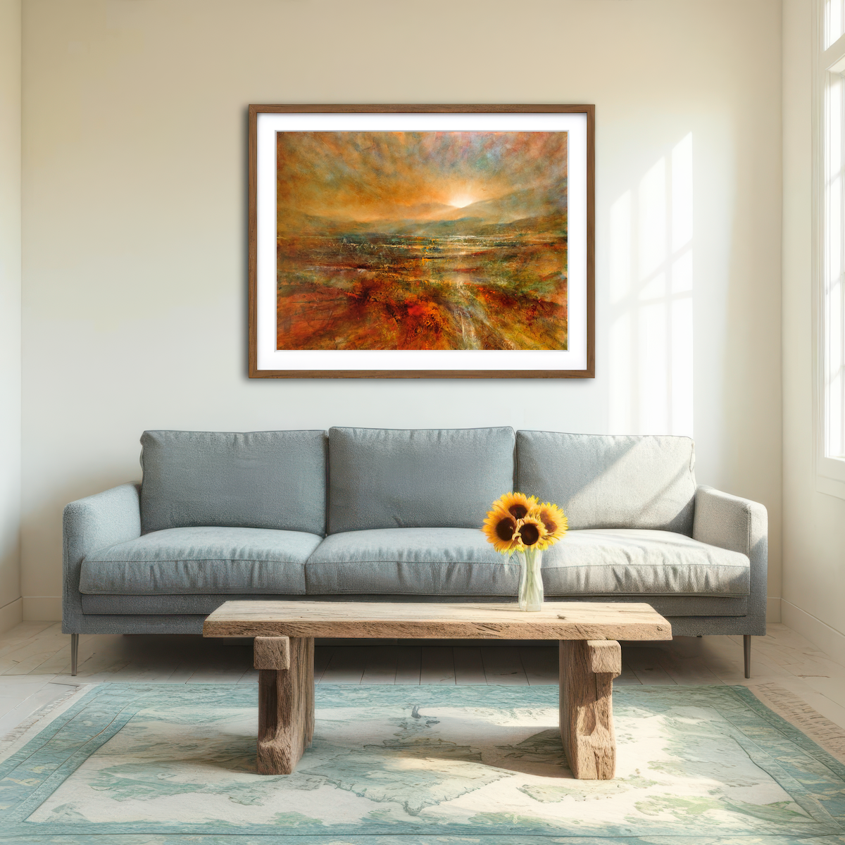 AUTO-MOCKUP ROOM | Sonnenaufgang Wall Art