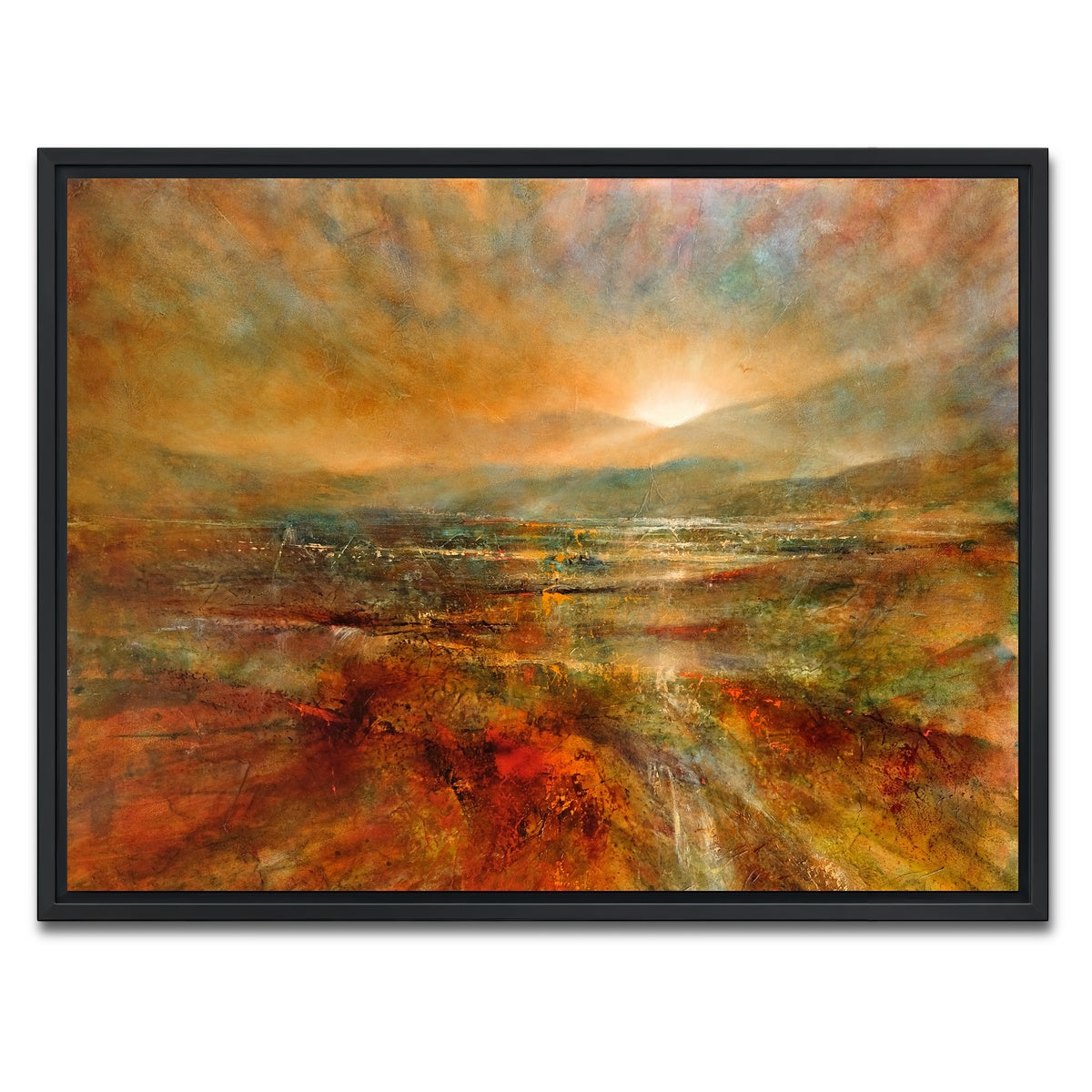 AUTO-MOCKUP WHITE | sonnenaufgang | 1 Piece | Black Framed Canvas | group=4x3