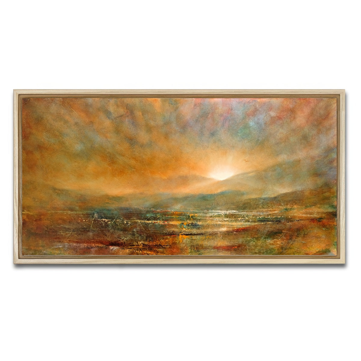 AUTO-MOCKUP WHITE | sonnenaufgang | 1 Piece | Natural Framed Canvas | group=2x1