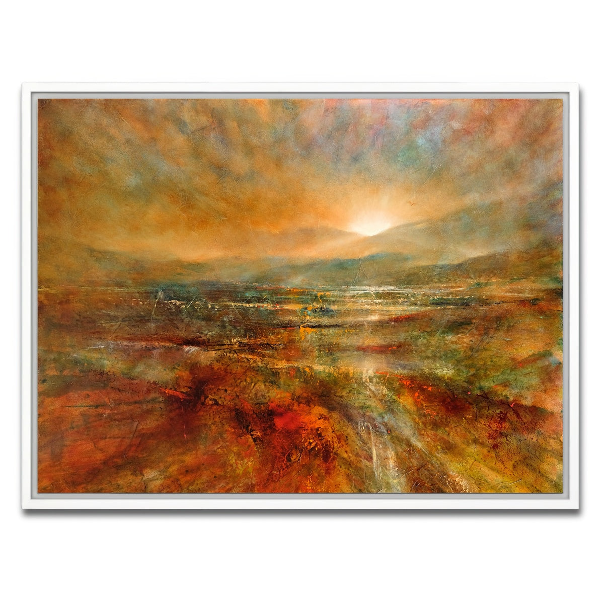 AUTO-MOCKUP WHITE | sonnenaufgang | 1 Piece | White Framed Canvas | group=4x3