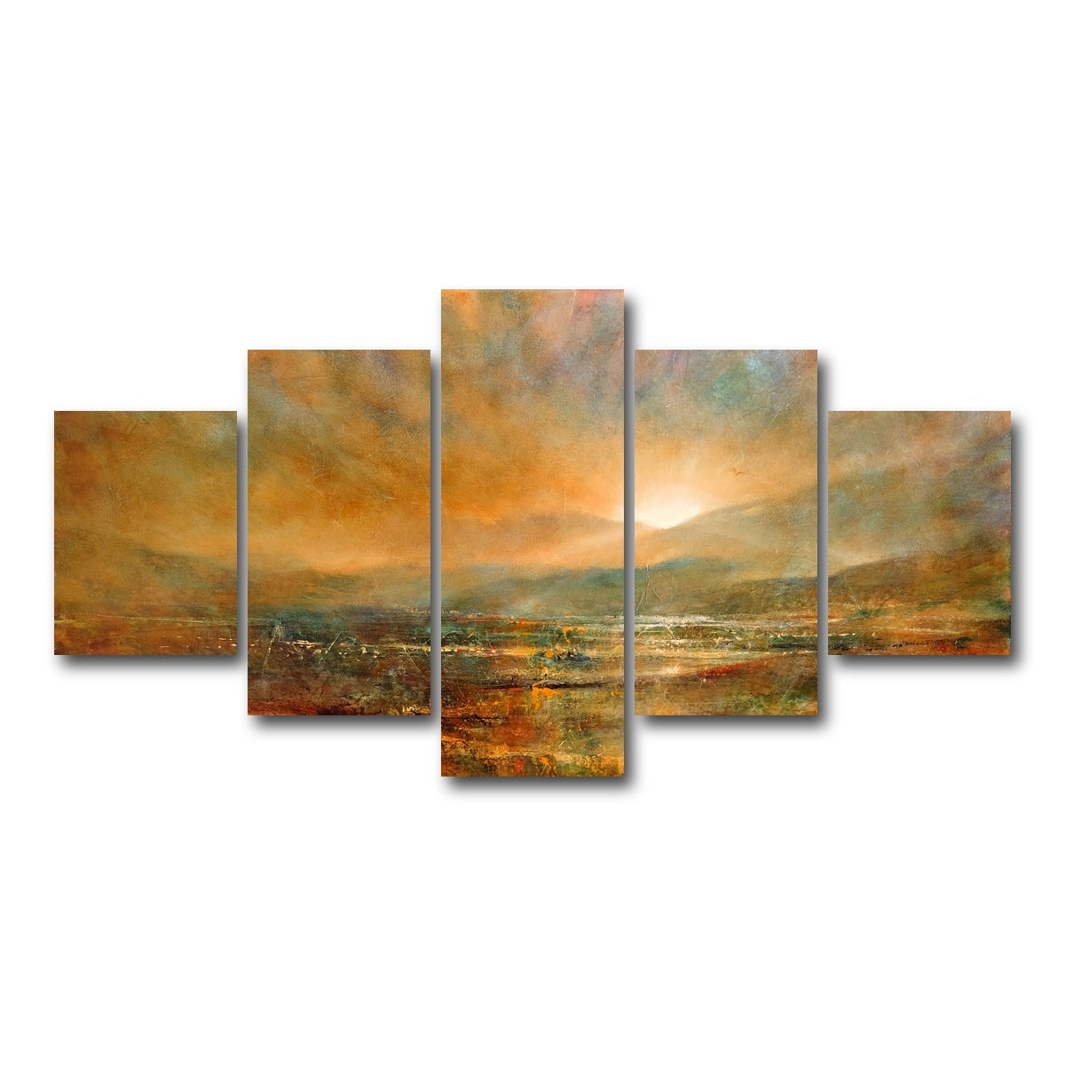 AUTO-MOCKUP WHITE | sonnenaufgang | 5 Piece | Gallery Wrap Canvas | group=5_short