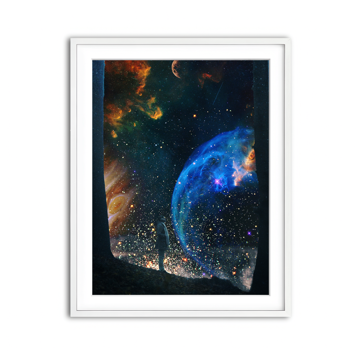 Framed Print 3x4 White