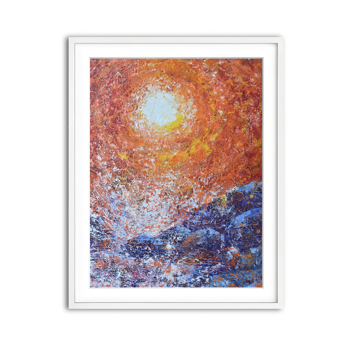 Framed Print 3x4 White