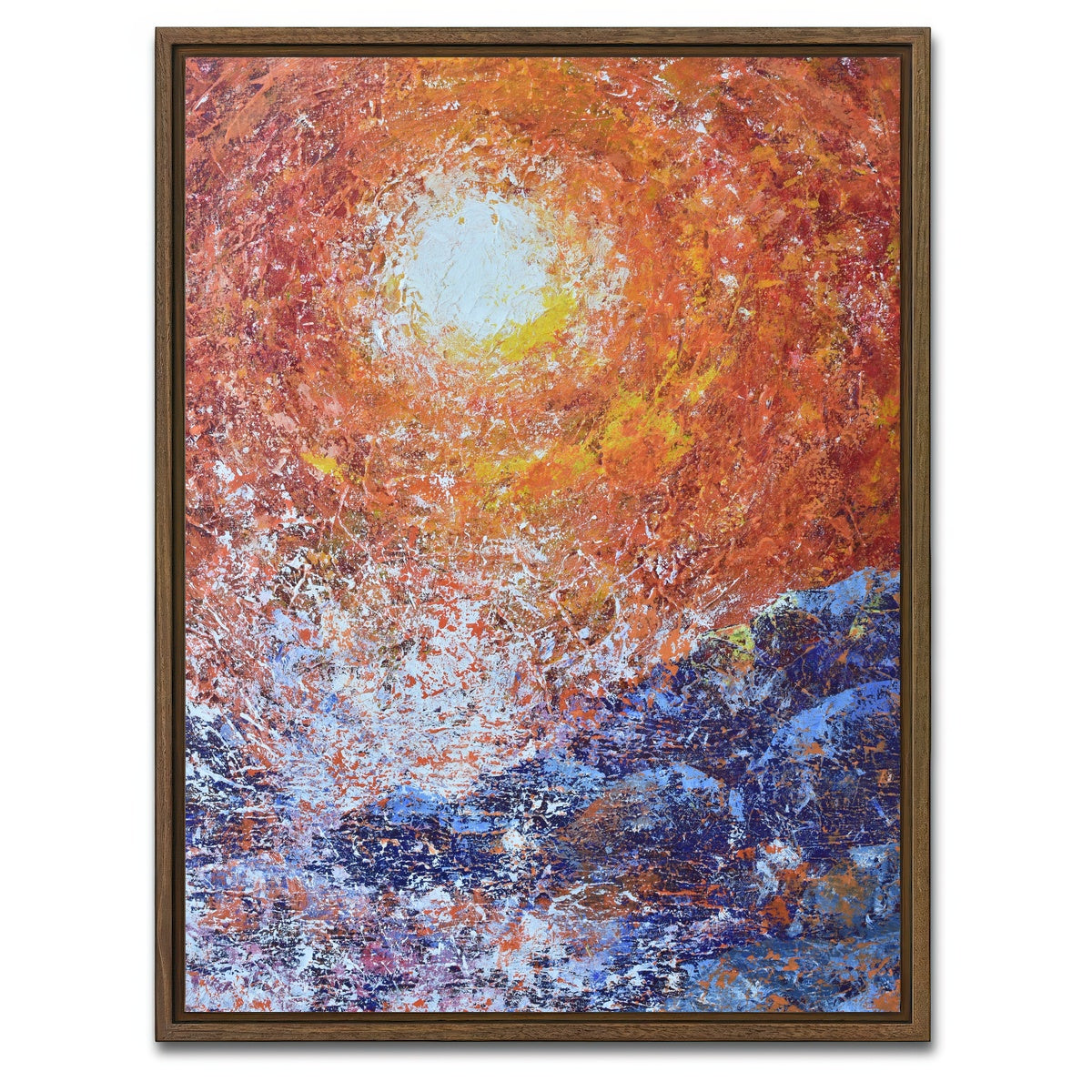 AUTO-MOCKUP WHITE | splash 2 | 1 Piece | Walnut Framed Canvas | group=3x4