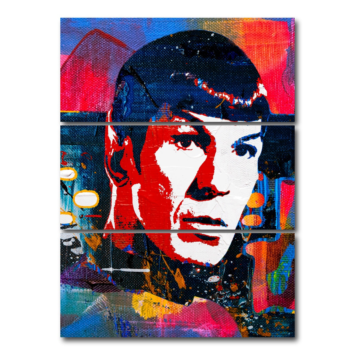 AUTO-MOCKUP WHITE | spock | 3 Piece | Gallery Wrap Canvas | group=8x18_stacked