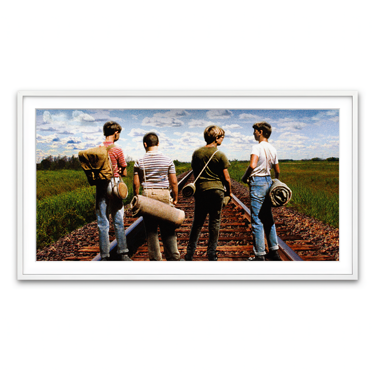 Framed Print 2x1 White
